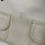 Dior Logo Handbag Flight Line Leather White — view 4