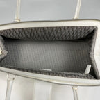 Dior Logo Handbag Flight Line Leather White — view 9