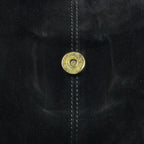 Fendi Zucca Logo Shoulder Bag Suede Black — view 5