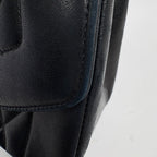 Chanel Diana Quilted Single Flap Chain Shoulder Bag CC Logo Leather Black — view 7