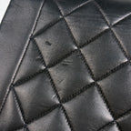 Chanel Diana Quilted Single Flap Chain Shoulder Bag CC Logo Leather Black — view 8