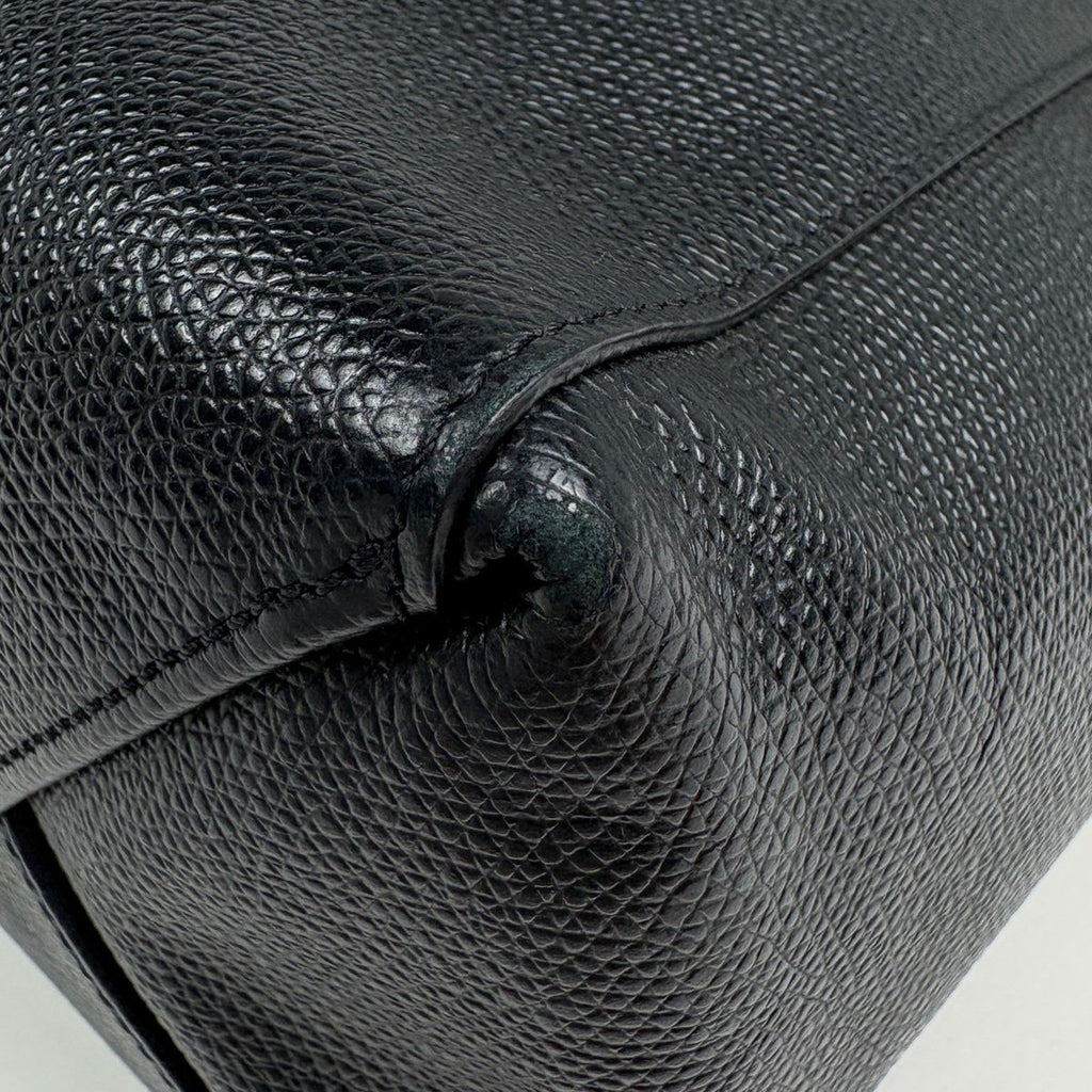 Celine Vertical Cabas Small Tote 2-Way Leather Black — view 3