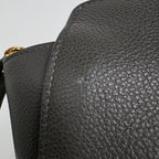 Saint Laurent Downtown Baby Handbag 2-Way Leather Gray — view 5