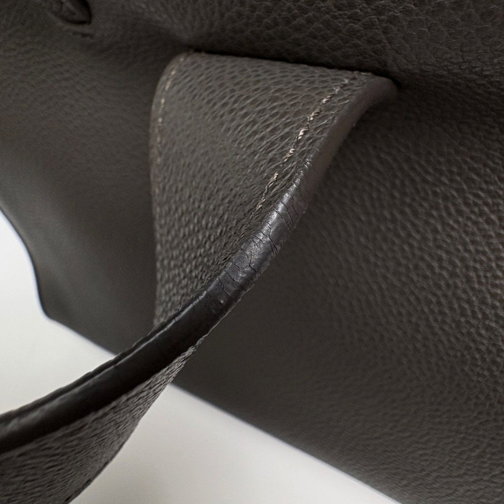 Saint Laurent Downtown Baby Handbag 2-Way Leather Gray — view 6