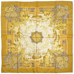 Hermes Carre 90 Azvlejos Noble Ship Thinking Back to the Age of Discovery Scarf
