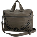 Bottega Veneta Intrecciato Business Bag 2-Way Leather Gray