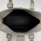 Saint Laurent Baby Cabas 2-Way Handbag Leather Gray — view 6