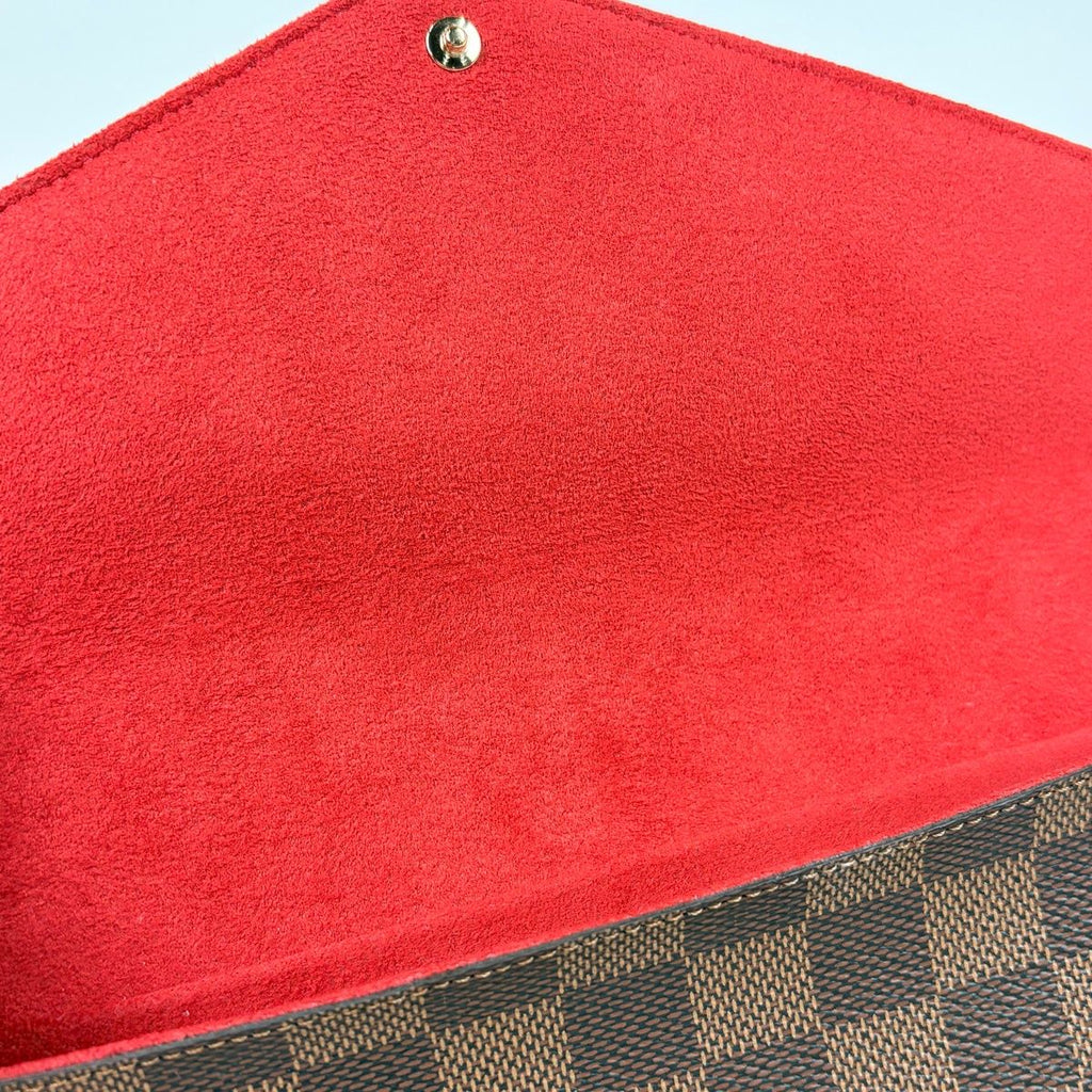 Louis Vuitton Pochette Felicie 2-Way Chain Wallet Shoulder Bag Damier Brown — view 5