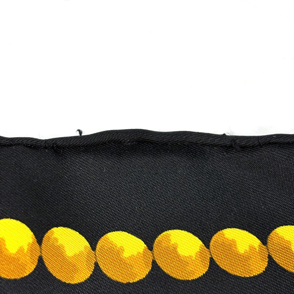 Hermes Carre 90 Cuillers D'afrique African Spoon Scarf Silk Black Yellow — view 3
