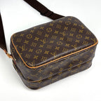 Louis Vuitton Reporter PM Shoulder Bag Monogram Brown — view 2