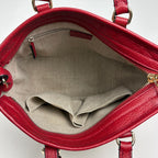 Gucci GG Pattern Handbag 2-Way Canvas Red Beige — view 9