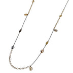 Louis Vuitton Sautoir Logo Mania Long Necklace Metal Gold Silver