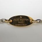 Louis Vuitton Sautoir Logo Mania Long Necklace Metal Gold Silver — view 4