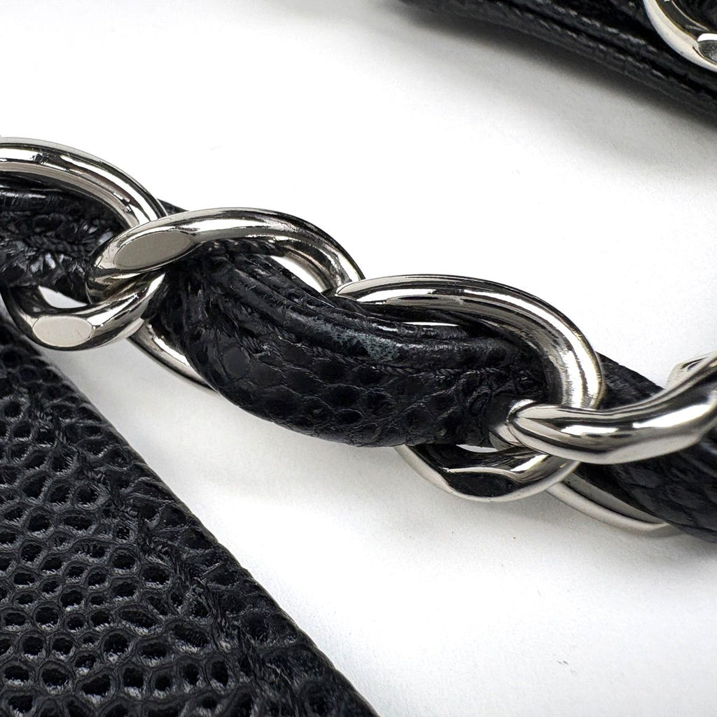Chanel CC Logo Chain Tote Shoulder Bag Quilted Grand Shopping GST Caviar — view 5
