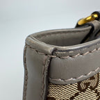 Gucci GG Pattern Tote Interlocking Studs Canvas Beige Gray — view 7