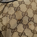 Gucci GG Pattern Tote Interlocking Studs Canvas Beige Gray — view 4
