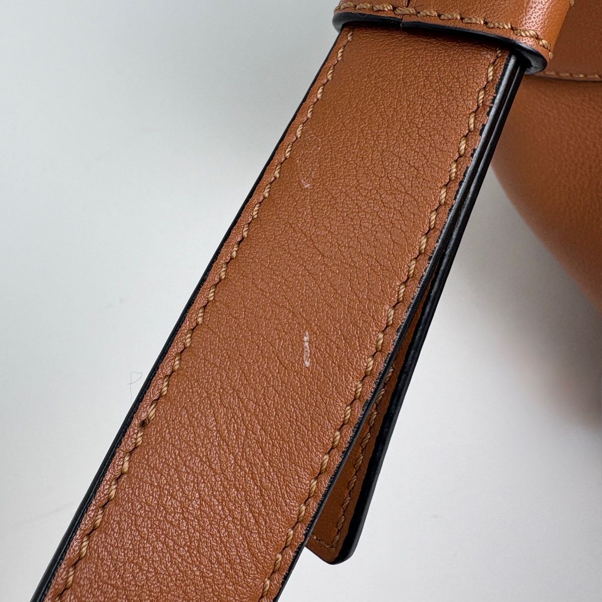 Loewe Hammock Bag Small Anagram 2-Way Leather Brown — view 6