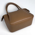 Prada Logo Handbag 2-Way Leather Brown — view 2