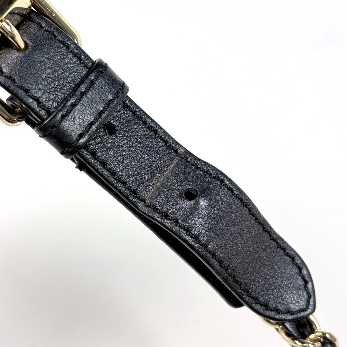 Chanel CC Logo Belt Bag Quilted Caviar Leather Black — view 7
