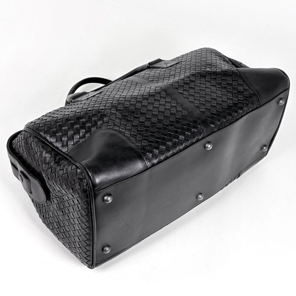 Bottega Veneta Intrecciato Boston Bag 2-Way Leather Black — view 2