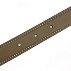 Hermes Constance Reversible Belt Leather Gray White — view 3