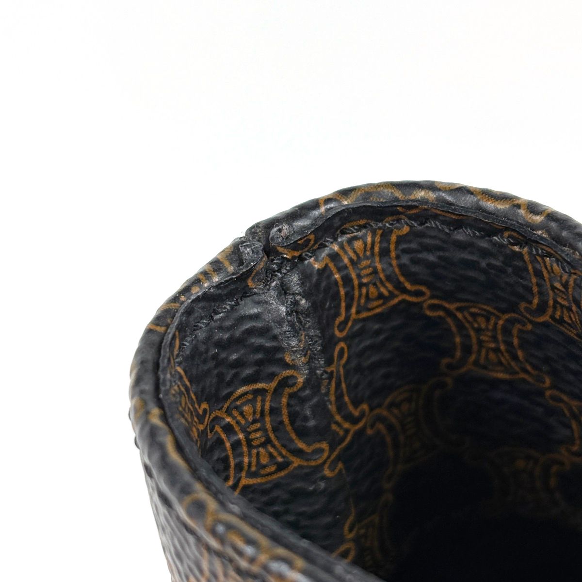 Celine Macadam Pattern Tote Brown Black — view 6