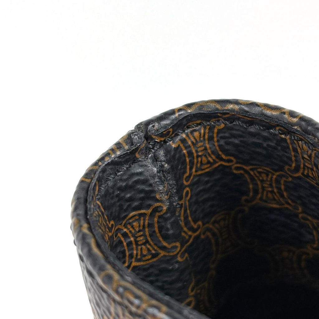 Celine Macadam Pattern Tote Brown Black — view 6