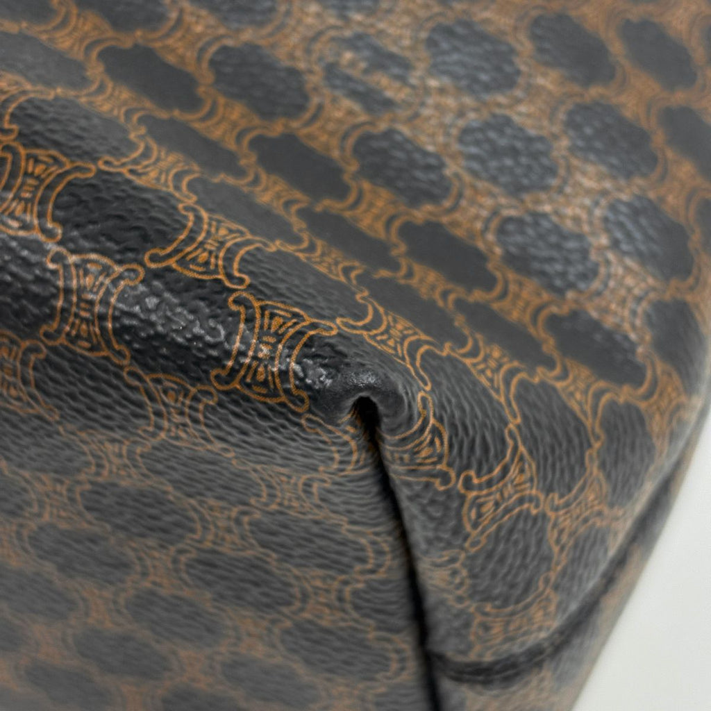 Celine Macadam Pattern Tote Brown Black — view 3