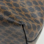 Celine Macadam Pattern Tote Brown Black — view 3