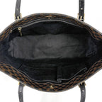 Celine Macadam Pattern Tote Brown Black — view 7