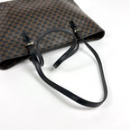 Celine Macadam Pattern Tote Brown Black — view 5
