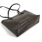 Celine Macadam Pattern Tote Brown Black — view 2