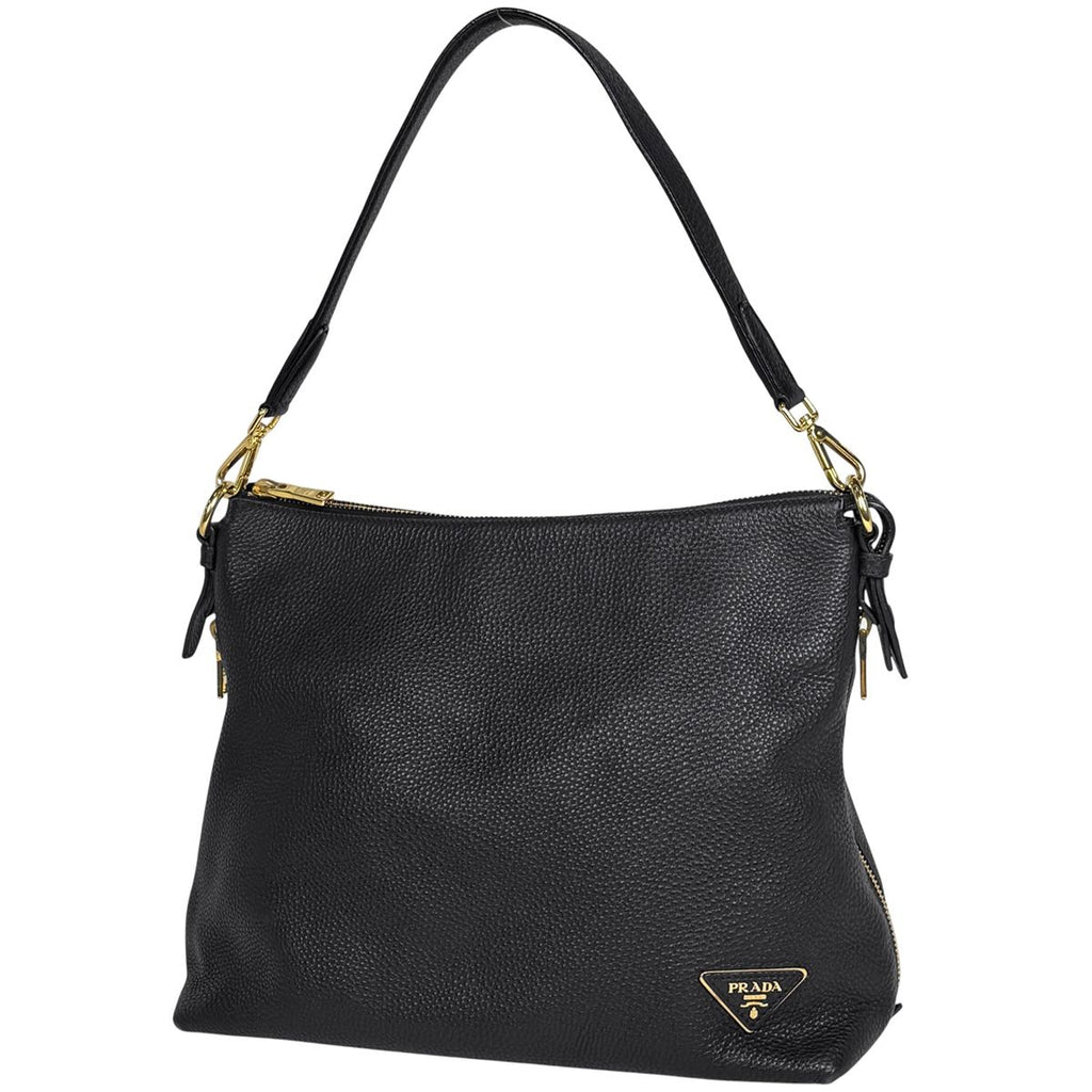 Prada Shoulder Bag Leather Nero