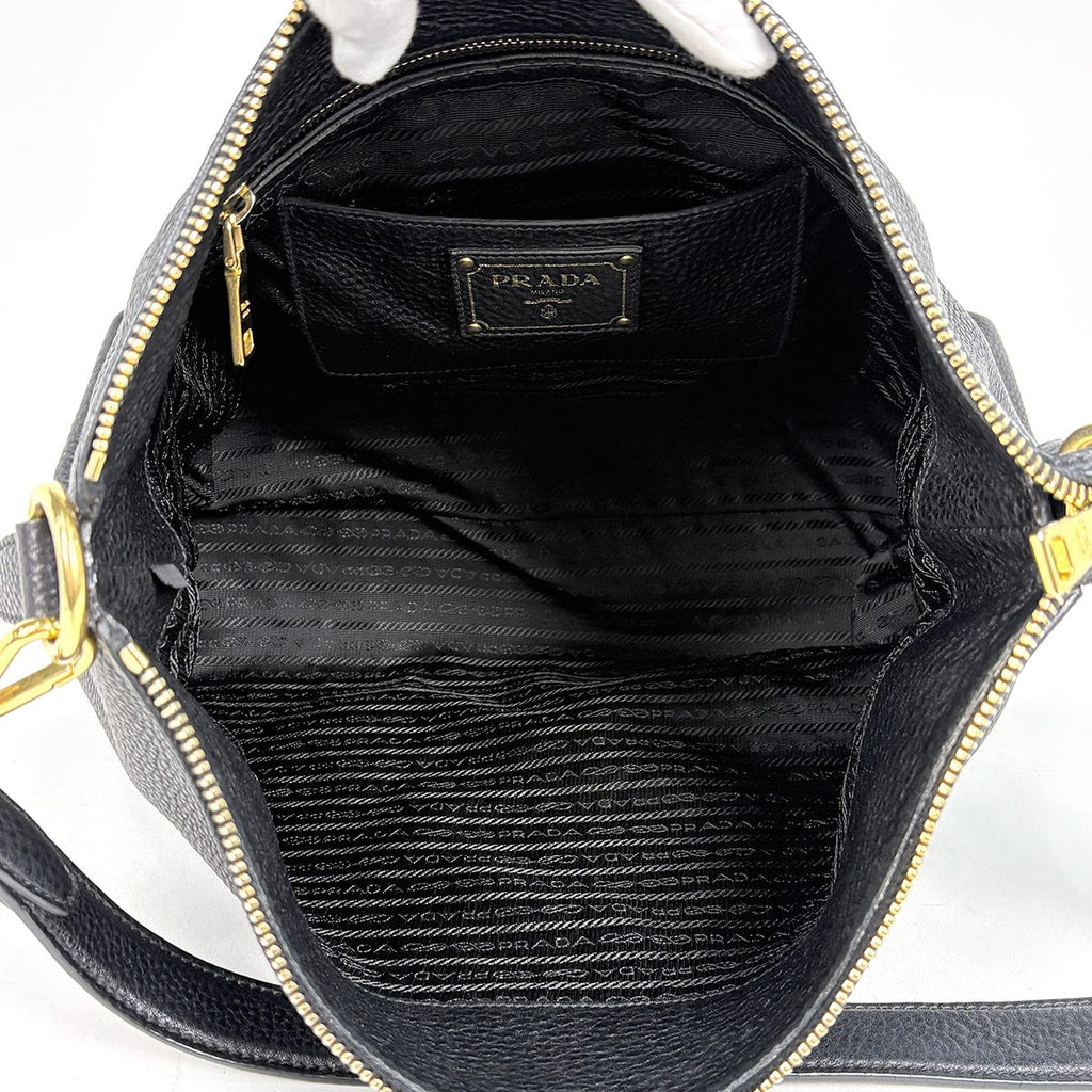 Prada Shoulder Bag Leather Nero — view 7