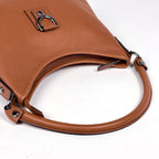 Gucci Logo Shoulder Bag Abbey Leather Brown — view 5