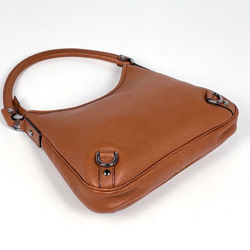 Gucci Logo Shoulder Bag Abbey Leather Brown — view 2