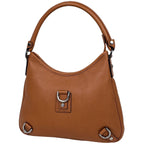 Gucci Logo Shoulder Bag Abbey Leather Brown