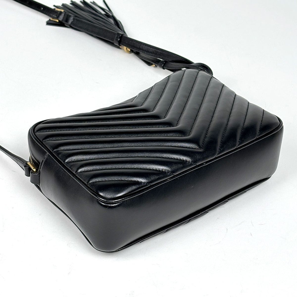 Saint Laurent Paris Camera Bag Leather Black — view 2