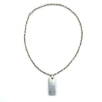 Gucci Ebony Logo Plate Silver Black Necklace — view 3