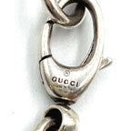 Gucci Ebony Logo Plate Silver Black Necklace — view 4