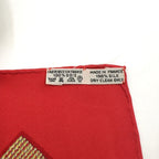 Hermes Chouveau du Tre Carre 90 Silk Red Scarf — view 3