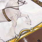 Hermes Chouveau du Tre Carre 90 Silk Red Scarf — view 7