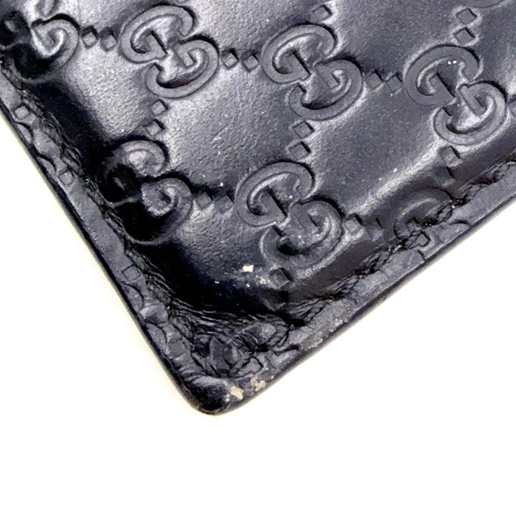 Gucci Micro Guccissima Leather Black Card Case — view 7