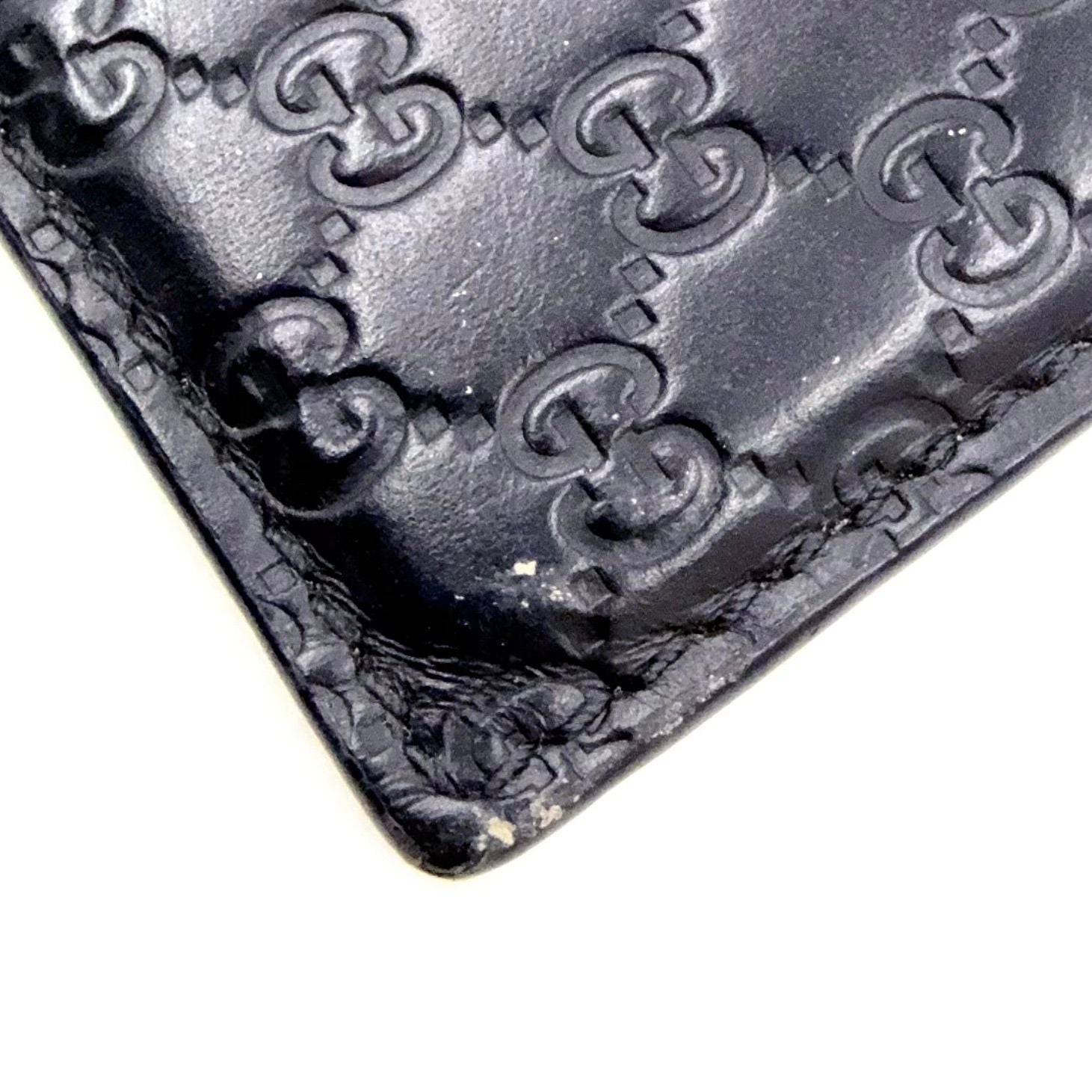 Gucci Micro Guccissima Leather Black Card Case — view 7