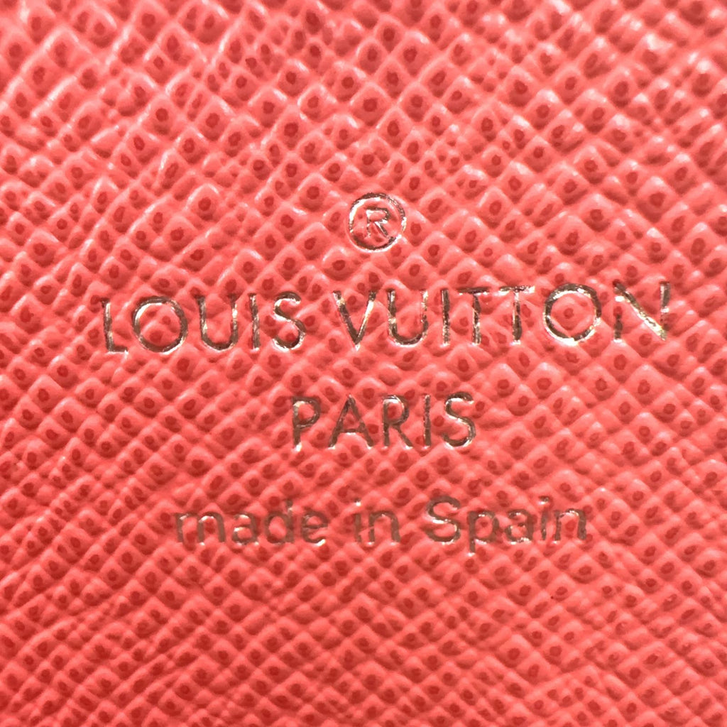 Louis Vuitton Portefeuille Marie Louron Leather Pink Brown Wallet Silver — view 4