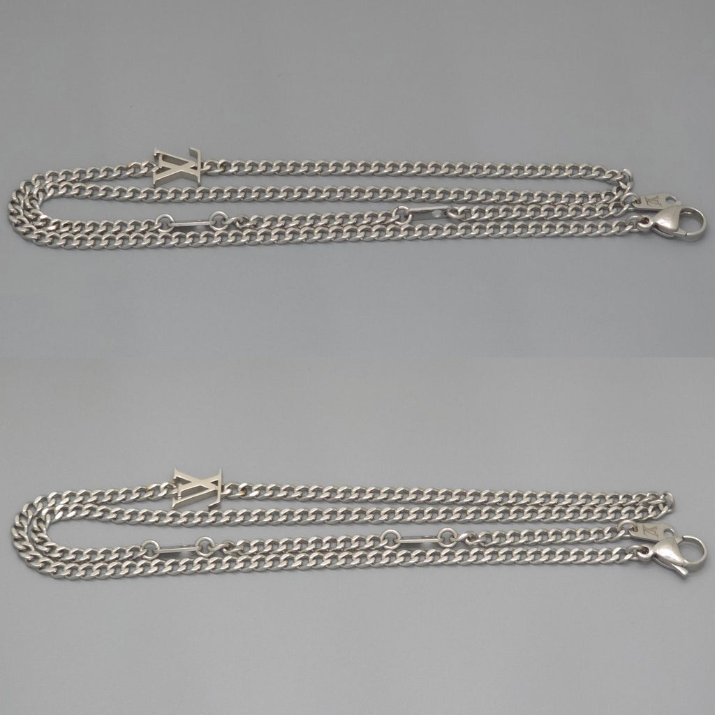 Louis Vuitton Monogram Chain Pendant 55.6 cm Palladium — view 3