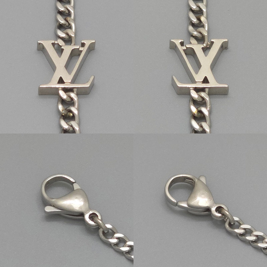 Louis Vuitton Monogram Chain Pendant 55.6 cm Palladium — view 5
