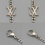 Louis Vuitton Monogram Chain Pendant 55.6 cm Palladium — view 5
