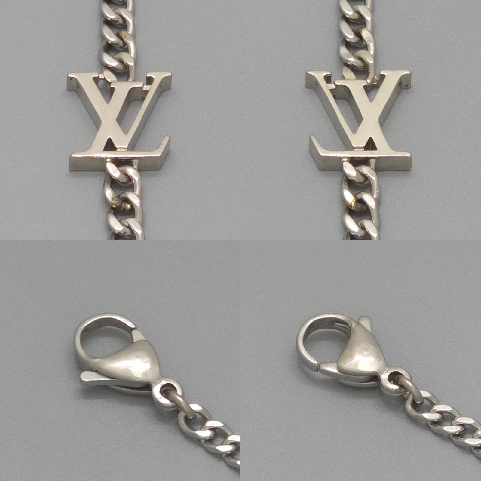 Louis Vuitton Monogram Chain Pendant 55.6 cm Palladium — view 5
