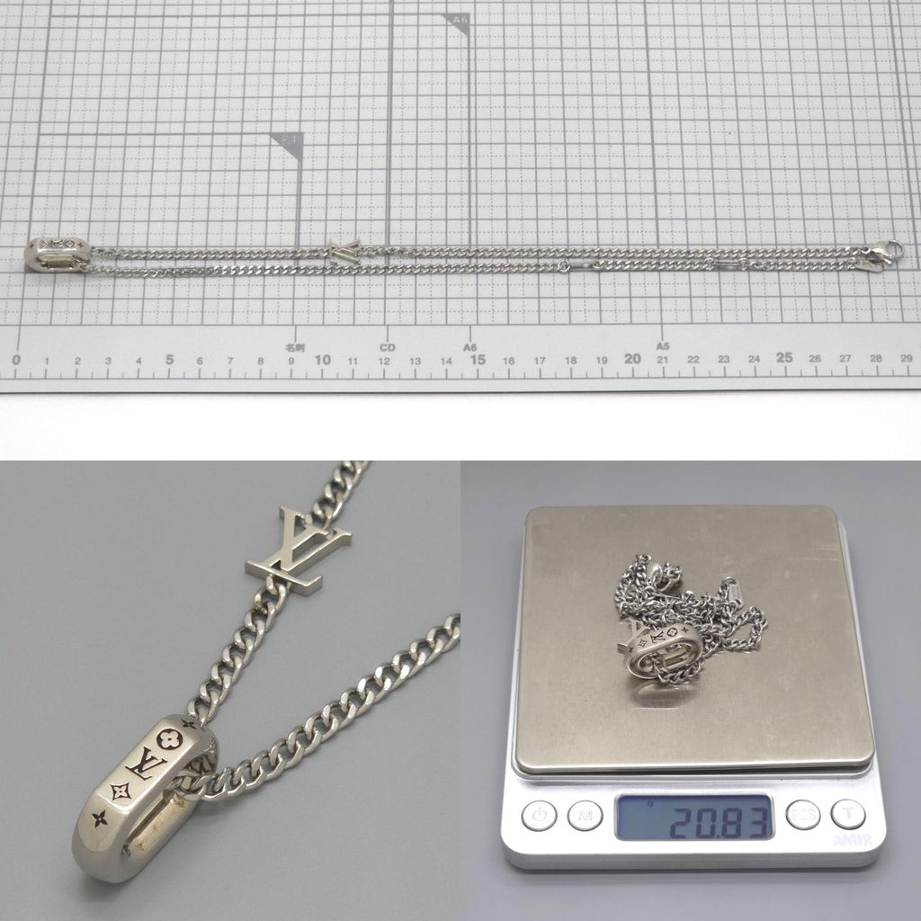 Louis Vuitton Monogram Chain Pendant 55.6 cm Palladium — view 7